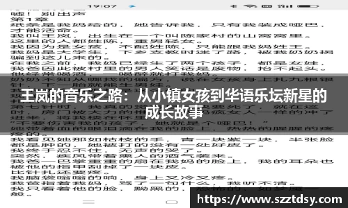 王岚的音乐之路：从小镇女孩到华语乐坛新星的成长故事